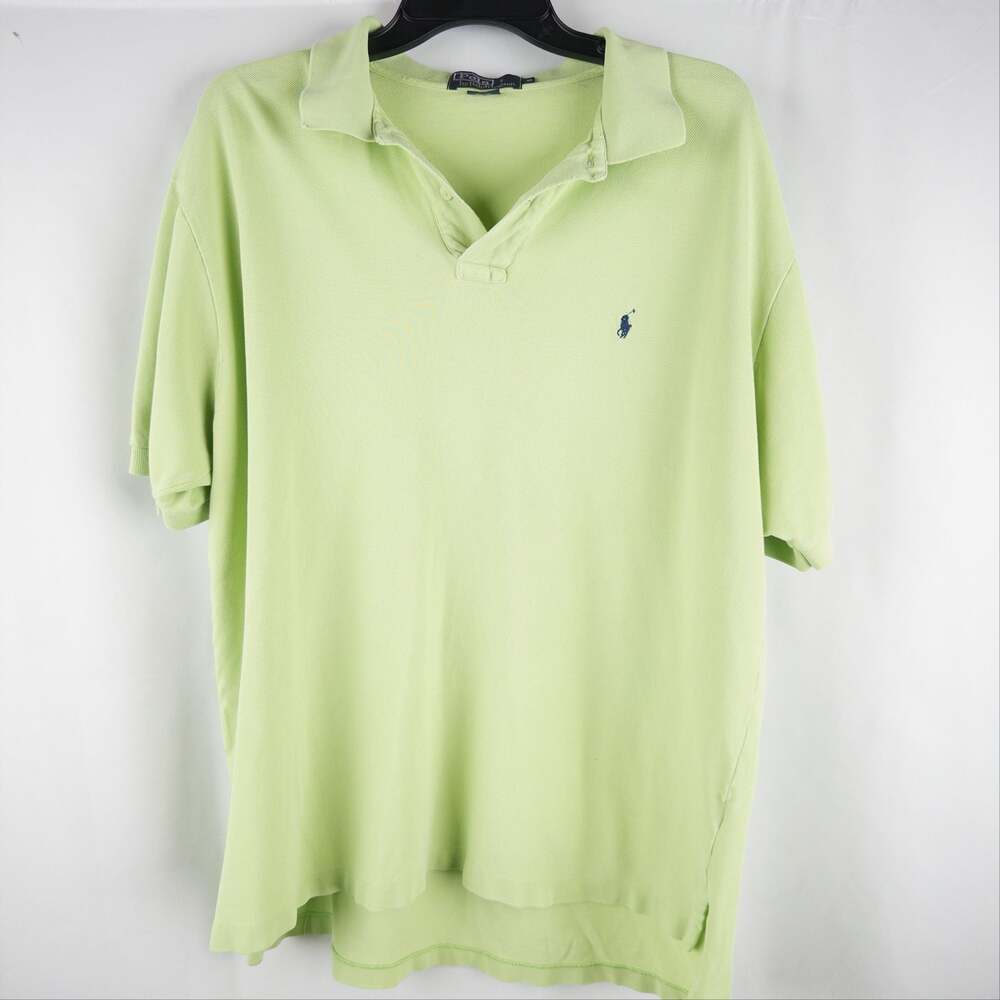 Polo by Ralph Lauren Men's Classic Fit Short Sleeve Pique Polo Shirt Lime Green